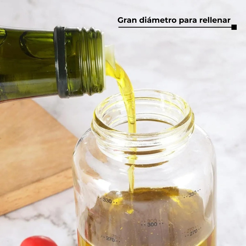 Botella Dispensador de Aceite y Aderezos 330ml